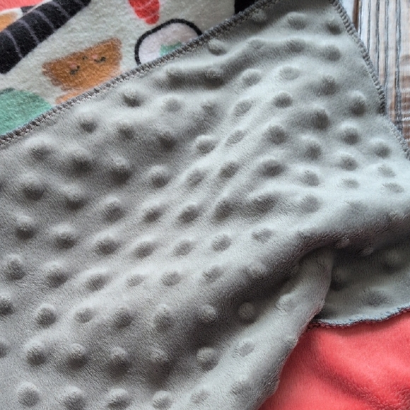 Handmade Sushi Flannel and Minky Fabric Infinity Cowl Ring Scarf - Picture 5 of 8